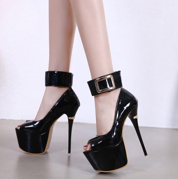 sandals european and american nightclub waterproof platform high heels hate the sky fish mouth spring, Black
sandals european and american nightclub waterproof platform high heels hate the sky fish mouth spring, Black