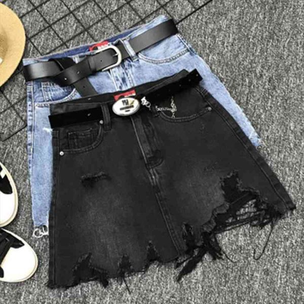black denim skirt summer women hole fashion high waist tassel jeans mini skirt a-line
black denim skirt summer women hole fashion high waist tassel jeans mini skirt a-line