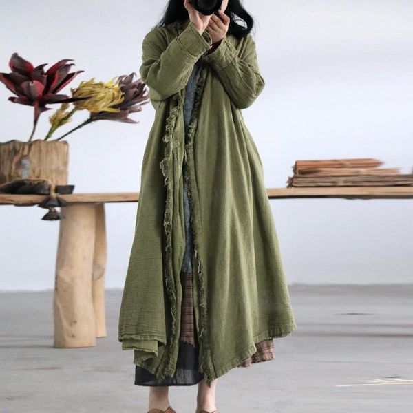 women's trench coats women v-neck vintage loose windbreaker 2021 autumn 3colour plus size clothes torn edges coat, Tan;black
women's trench coats women v-neck vintage loose windbreaker 2021 autumn 3colour plus size clothes torn edges coat, Tan;black