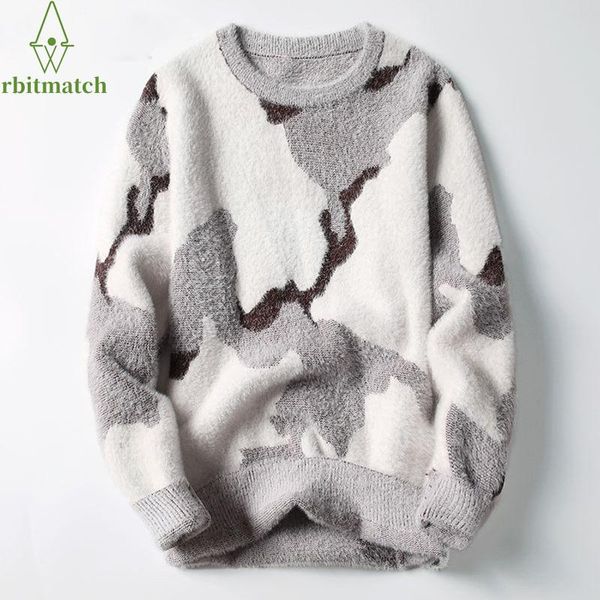 men's sweaters knitwear winter thicken mens cotton fleece 2021 fashion male loose casual streetwear pullover, White;black
men's sweaters knitwear winter thicken mens cotton fleece 2021 fashion male loose casual streetwear pullover, White;black