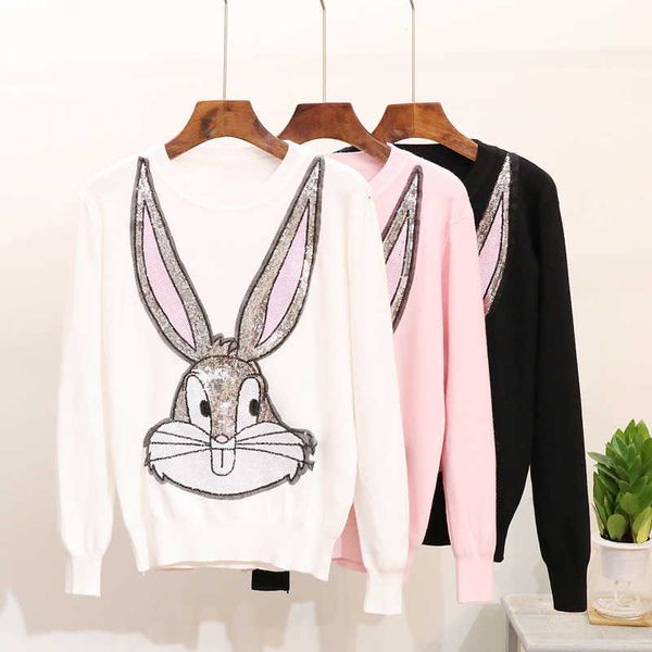 women's t-shirt mujeres 3d de dibujos animados con lentejuelas jersis tejidos punto jerseys sudaras asyx, White
women's t-shirt mujeres 3d de dibujos animados con lentejuelas jersis tejidos punto jerseys sudaras asyx, White