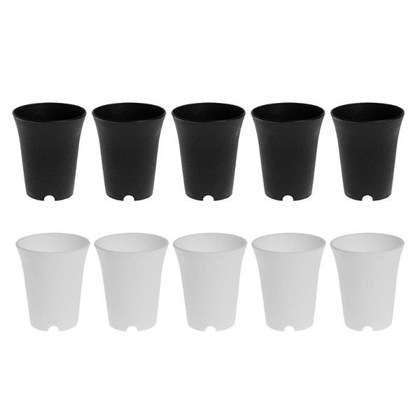10pcs succulents flower pot plant planter plastic pots round for home office or garden decoration planters & 
10pcs succulents flower pot plant planter plastic pots round for home office or garden decoration planters &