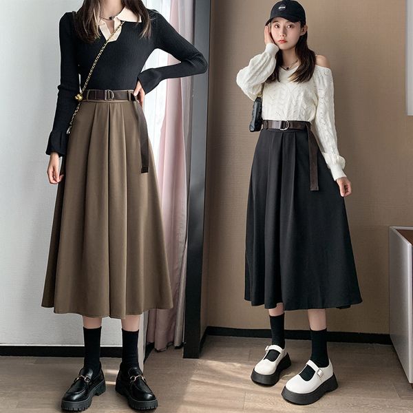 skirts 2021 autumn korean fashion temperament medium long high waist slim a-line umbrella skirt, Black
skirts 2021 autumn korean fashion temperament medium long high waist slim a-line umbrella skirt, Black