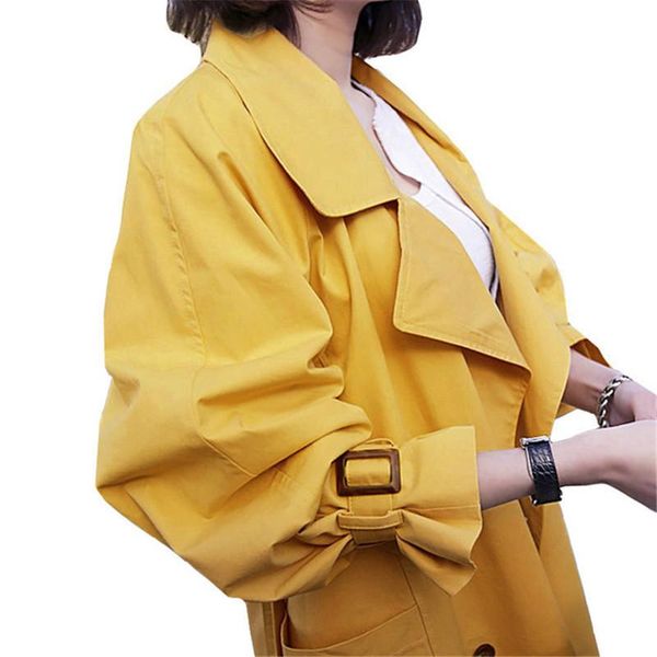 women's trench coats plus 2xl autumn women coat long windbreaker female double-breasted slim with belt loose sleeve outerwear 89, Tan;black
women's trench coats plus 2xl autumn women coat long windbreaker female double-breasted slim with belt loose sleeve outerwear 89, Tan;black