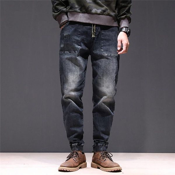 men's pants fashion jeans men autumn and winter leisure loose stretch harlan beamed clothing drop, Black
men's pants fashion jeans men autumn and winter leisure loose stretch harlan beamed clothing drop, Black