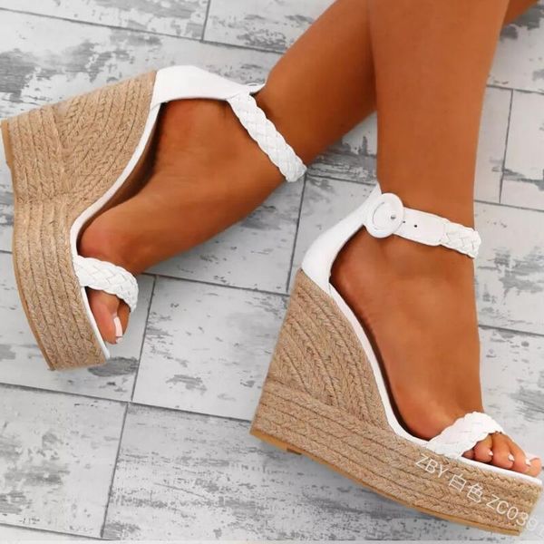 summer women high heels wedges sandals gladiator fashion platform espadrilles shoes ladies open toe white gold, Black
summer women high heels wedges sandals gladiator fashion platform espadrilles shoes ladies open toe white gold, Black