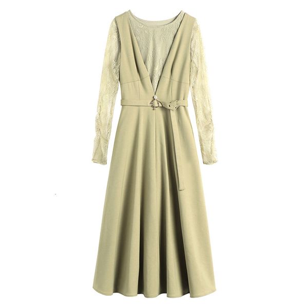 casual dresses fall autumn long sleeve round neck black pure / green lace + sleeveless belted mid-calf dress two piece 2 pieces set ws23202, Black;gray
casual dresses fall autumn long sleeve round neck black pure / green lace + sleeveless belted mid-calf dress two piece 2 pieces set ws23202, Black;gray
