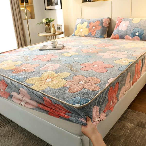 sheets & sets velvet fitted bed sheet for winter multi sizes fleece mattress protector soft warm single double cover
sheets & sets velvet fitted bed sheet for winter multi sizes fleece mattress protector soft warm single double cover