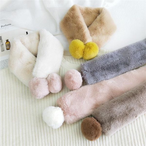 scarves women scarf faux fur collar neck warmer pompom soft thicken 1pcs double ball snood solid color plush, Blue;gray
scarves women scarf faux fur collar neck warmer pompom soft thicken 1pcs double ball snood solid color plush, Blue;gray