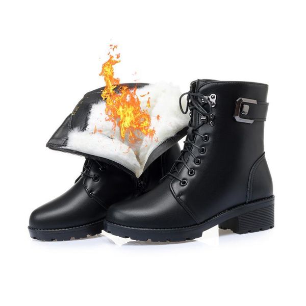 asumer arrival snow women zip winter wool warm cow leather heels boots for women's shoes, Black
asumer arrival snow women zip winter wool warm cow leather heels boots for women's shoes, Black