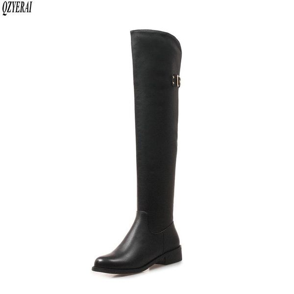 boots black over knee genuine leather female head layer cowhide women's shoes size 34-42
boots black over knee genuine leather female head layer cowhide women's shoes size 34-42
