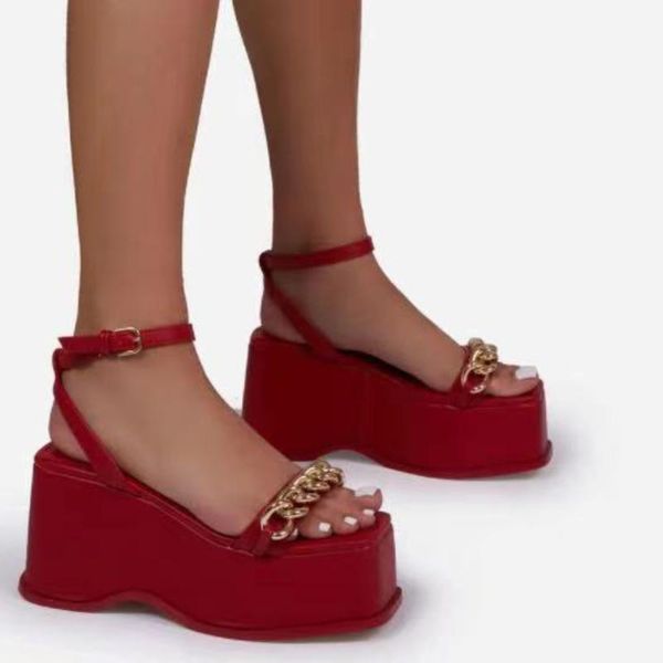 sandals leisure women wedges heeled pu heels roman ankle strap shoes 2021 summer party platform high woman, Black
sandals leisure women wedges heeled pu heels roman ankle strap shoes 2021 summer party platform high woman, Black
