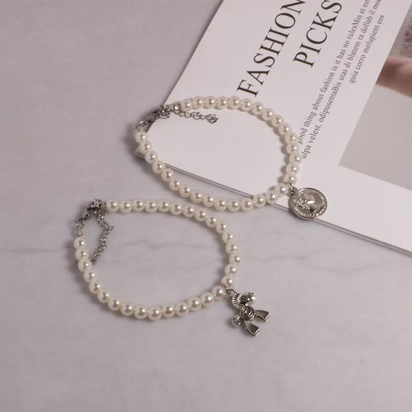 link, chain trendy pearl bracelet bangle for women jewlery gifts charm nice link snap button jewelry no fading allergy bracelets, Black
link, chain trendy pearl bracelet bangle for women jewlery gifts charm nice link snap button jewelry no fading allergy bracelets, Black