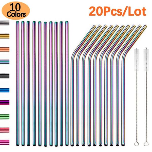 drinking straws 6*215mm colorful 304 stainless steel straw eco-friendly reusable metal bent set party favor bar accessory
drinking straws 6*215mm colorful 304 stainless steel straw eco-friendly reusable metal bent set party favor bar accessory