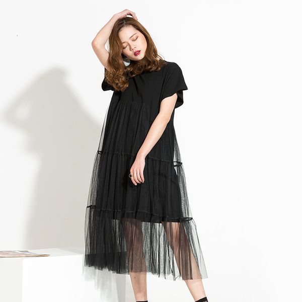 casual dresses women black temperament irregular mesh round neck long sleeve loose fit fashion tide spring summer 3361l, Black;gray
casual dresses women black temperament irregular mesh round neck long sleeve loose fit fashion tide spring summer 3361l, Black;gray