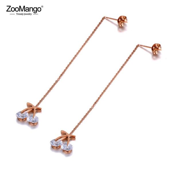 dangle & chandelier zoomango stainless steel cz crystal cherry fruit tassel earrings rose gold ear line for women girls ze20008, Silver
dangle & chandelier zoomango stainless steel cz crystal cherry fruit tassel earrings rose gold ear line for women girls ze20008, Silver