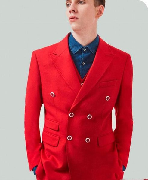 men's suits & blazers (jacket+pants) double breasted red 2 piece groom tuexdos for wedding formal prom suit party evening blazer custom, White;black
men's suits & blazers (jacket+pants) double breasted red 2 piece groom tuexdos for wedding formal prom suit party evening blazer custom, White;black