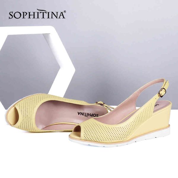 sophitina roman sandals fashion commute wedges platform design peep toe sandals breathable summer office shoes women sc683 210513, Black
sophitina roman sandals fashion commute wedges platform design peep toe sandals breathable summer office shoes women sc683 210513, Black
