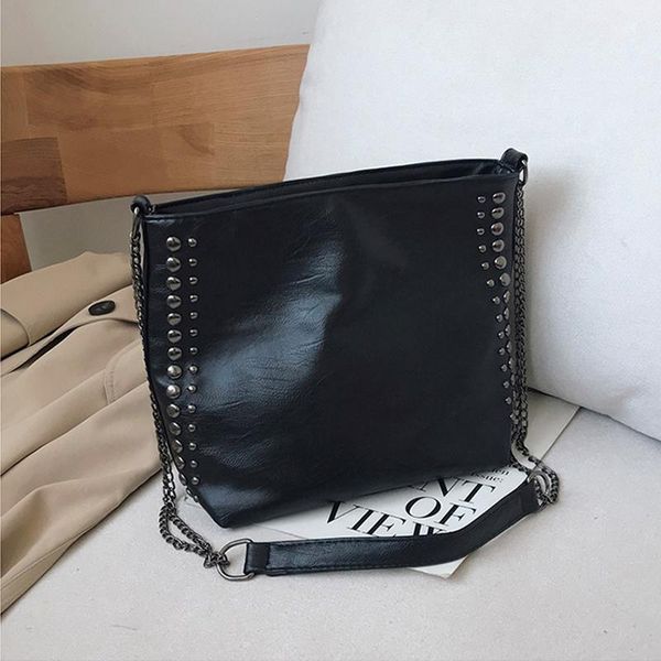 evening bags vintage rivet bucket shoulder bag women pu leather crossbody large capacity chains handbag fashion design messenger tote
evening bags vintage rivet bucket shoulder bag women pu leather crossbody large capacity chains handbag fashion design messenger tote