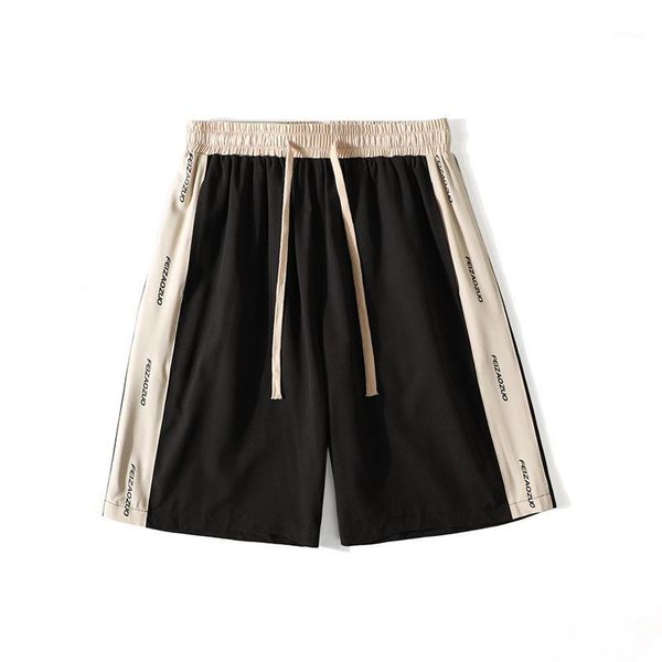 summer casual pants sports shorts men's loose straight hit color five-point youth trend, White;black
summer casual pants sports shorts men's loose straight hit color five-point youth trend, White;black