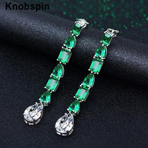dangle & chandelier knobspin 100% 925 sterling silver wedding engagement drop earrings for women high carbon diamond fine jewelry gift
dangle & chandelier knobspin 100% 925 sterling silver wedding engagement drop earrings for women high carbon diamond fine jewelry gift