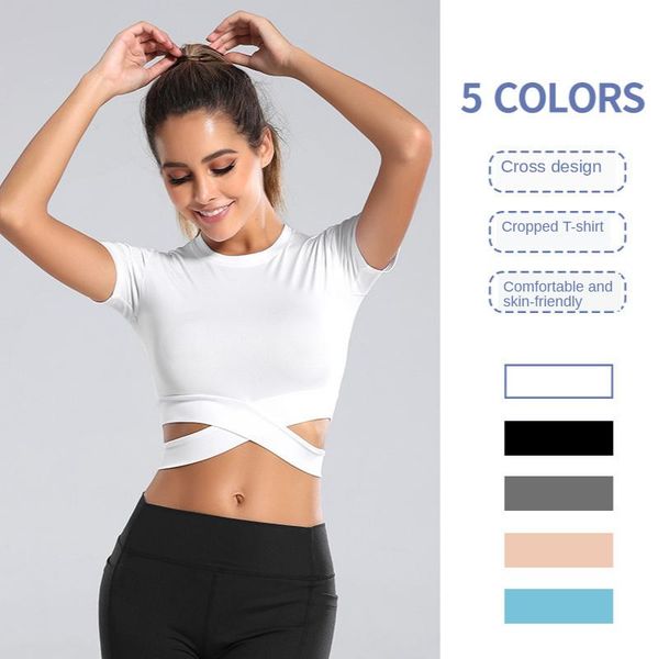 yoga outfits black crop seamless short sleeve workout for women solid sport shirt gym shirts, White;red
yoga outfits black crop seamless short sleeve workout for women solid sport shirt gym shirts, White;red