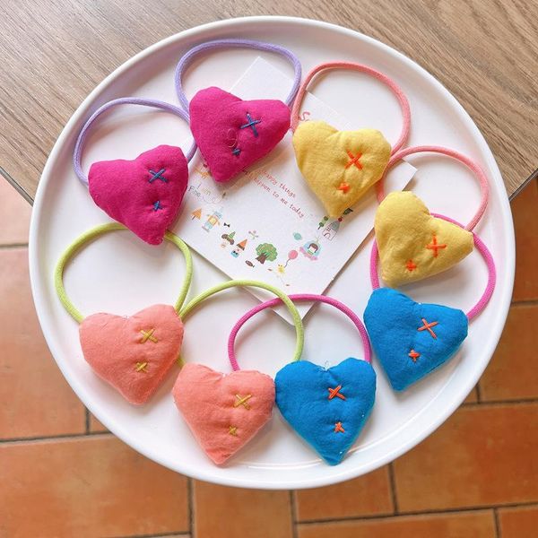 hair accessories 2pcs korean cute handwork fabric candy color hearts rope bracelet scrunchie women elastic rubber bands for girls headdress, Slivery;white
hair accessories 2pcs korean cute handwork fabric candy color hearts rope bracelet scrunchie women elastic rubber bands for girls headdress, Slivery;white
