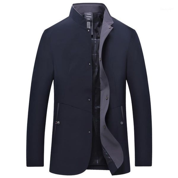 spring and autumn fashion men's windbreaker handsome business casual coat mid-length trench coats, Tan;black
spring and autumn fashion men's windbreaker handsome business casual coat mid-length trench coats, Tan;black