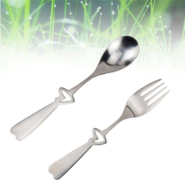 forks 2 piece creative stainless steel spoon and fork set flatware with hollow out heart-shaped handle
forks 2 piece creative stainless steel spoon and fork set flatware with hollow out heart-shaped handle