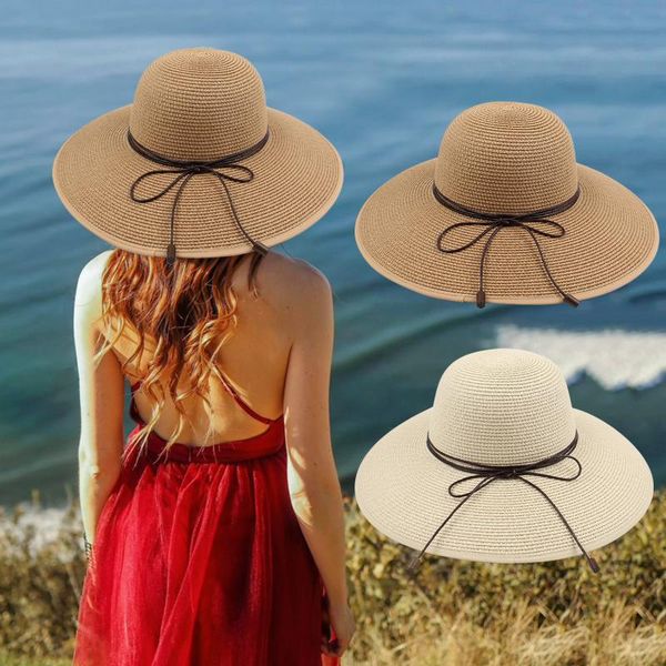 wide brim hats simple summer beach hat female casual lady women flat bowknot straw cap girls sun protection chapeu feminino 2021, Blue;gray
wide brim hats simple summer beach hat female casual lady women flat bowknot straw cap girls sun protection chapeu feminino 2021, Blue;gray