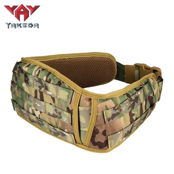 yakeda wholale padded patrol belts waist pockets pouch hunting inner tactical belt molle, Black;brown