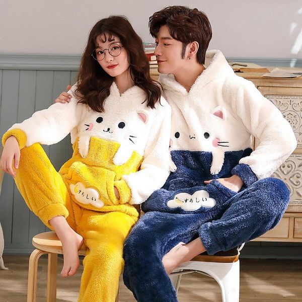 pajamas men flannel sleepwear thicken warm couple pajama sets long sleeve pyjamas cartoon cute homewear female winter home suit, Blue;red
pajamas men flannel sleepwear thicken warm couple pajama sets long sleeve pyjamas cartoon cute homewear female winter home suit, Blue;red