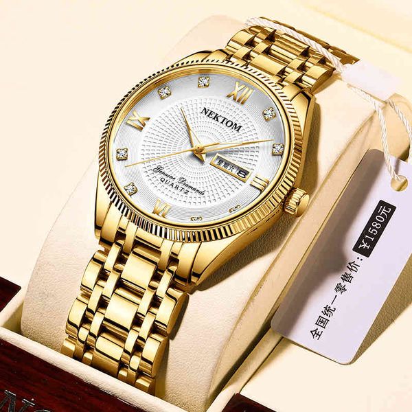 double calendar 3-pin solid steel band men's business watch waterproof luminous fashion men's watch, Slivery;brown
double calendar 3-pin solid steel band men's business watch waterproof luminous fashion men's watch, Slivery;brown