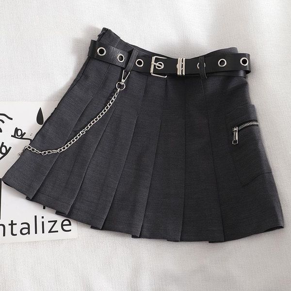skirts summer women's skirt high-waist solid color tooling a-line korean style short pleated female gx241, Black
skirts summer women's skirt high-waist solid color tooling a-line korean style short pleated female gx241, Black