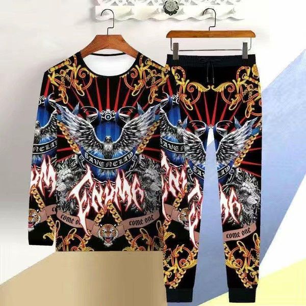men's tracksuits sets casual tracksuit men streetwear 3d print long sleeve tees+fashion elastic waist trousers harajuku, Gray
men's tracksuits sets casual tracksuit men streetwear 3d print long sleeve tees+fashion elastic waist trousers harajuku, Gray