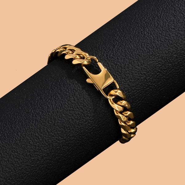 link, chain purui punk thick stainless steel bracelet men hip hop hand jewelry 2021 fashion gold/silver color for women, Black
link, chain purui punk thick stainless steel bracelet men hip hop hand jewelry 2021 fashion gold/silver color for women, Black