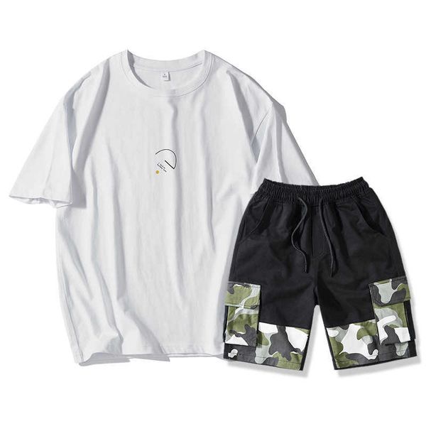 2019 summer new loose size youth pure cotton versatile simple leisure sports men's suit, Gray
2019 summer new loose size youth pure cotton versatile simple leisure sports men's suit, Gray