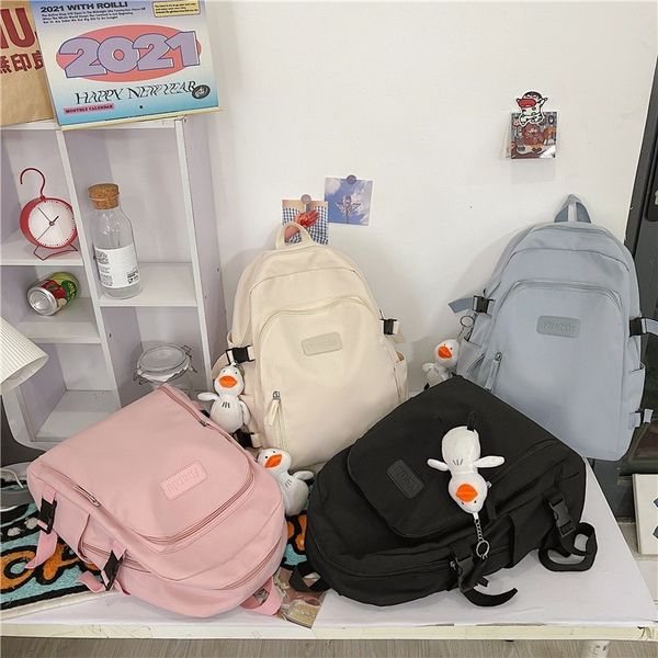 fashion women's backpack 2021 trendy solid color school bag for girls nylon large-capacity waterproof
fashion women's backpack 2021 trendy solid color school bag for girls nylon large-capacity waterproof