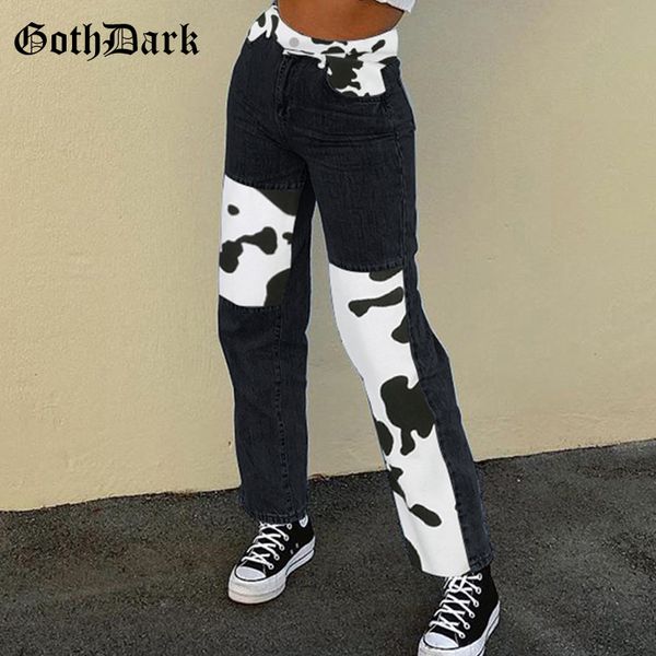 goth dark cow printing gothic jeans wide leg e-girl style blue high waist pants women hip hop black streetwear trousers autumn
goth dark cow printing gothic jeans wide leg e-girl style blue high waist pants women hip hop black streetwear trousers autumn