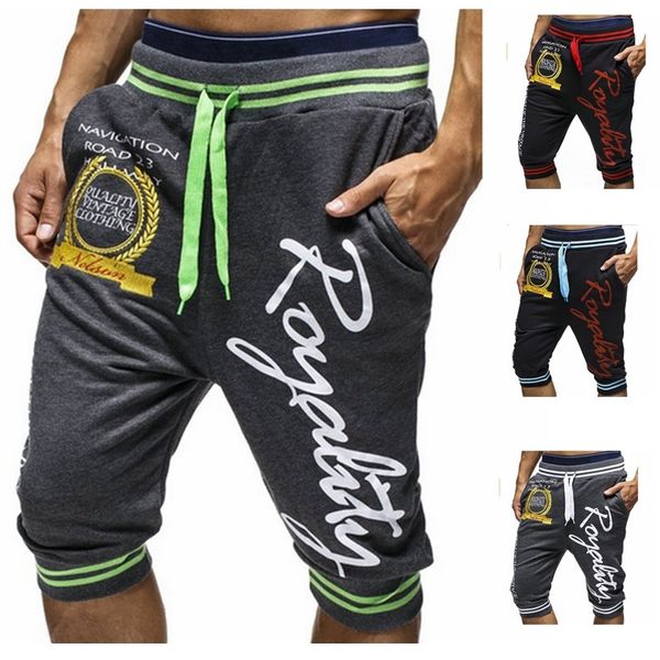 men's shorts 2021 european fashion letter printing sports pants capris casual, White;black
men's shorts 2021 european fashion letter printing sports pants capris casual, White;black