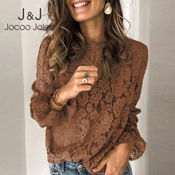 jocoo jolee o neck hollow out loose blouses women elegant lace shirt flare long sleeve solid plus size autumn clothing 210518, White
jocoo jolee o neck hollow out loose blouses women elegant lace shirt flare long sleeve solid plus size autumn clothing 210518, White
