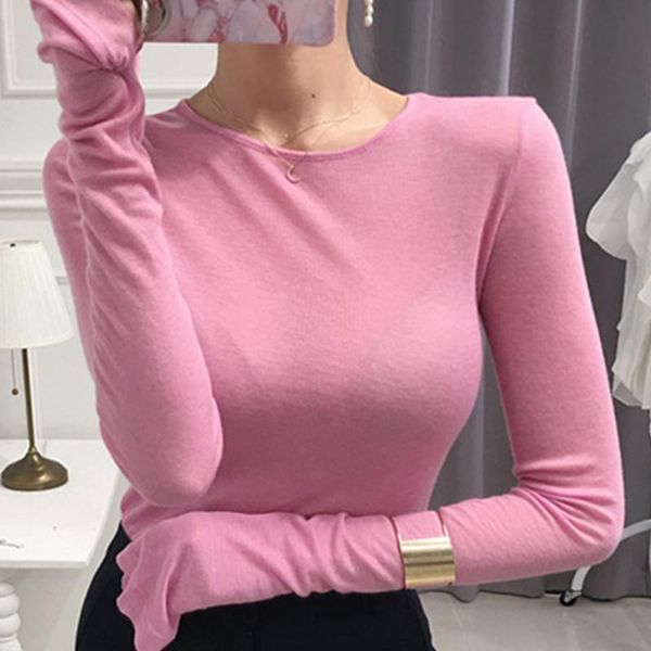 women's t-shirt woman tshirts thin t shirt women long sleeve pink fashion slim elasticity ladies black clothes tees femme, White
women's t-shirt woman tshirts thin t shirt women long sleeve pink fashion slim elasticity ladies black clothes tees femme, White
