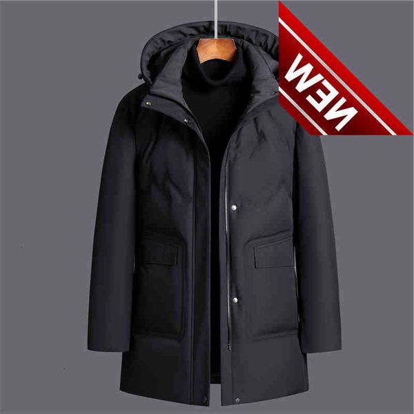 2021 brand winter long down jacket men's casual thick warm hat detachable white duck men coats hooded overcoat, Black
2021 brand winter long down jacket men's casual thick warm hat detachable white duck men coats hooded overcoat, Black