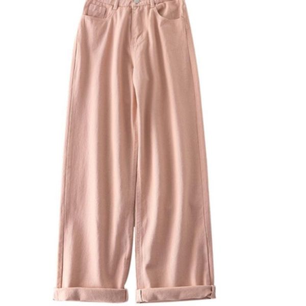 solid loose wide leg straight mom jean women vintage high waist denim pant summer 2021 white pink boyfriend plus size women's jeans, Blue
solid loose wide leg straight mom jean women vintage high waist denim pant summer 2021 white pink boyfriend plus size women's jeans, Blue