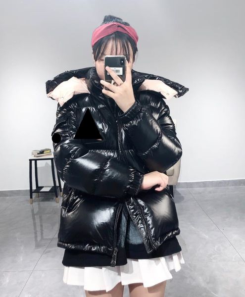 monclair luxury france women's down jackets designer brand mayasmall stylish shiny thick large size loose hooded warm short jacket, Black
monclair luxury france women's down jackets designer brand mayasmall stylish shiny thick large size loose hooded warm short jacket, Black