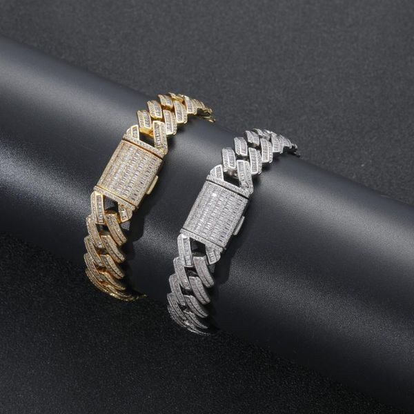 link, chain 15mm 7inch 8inch brass iced out bling bracelet for men jewelry cz cuban hip hop bb031, Black
link, chain 15mm 7inch 8inch brass iced out bling bracelet for men jewelry cz cuban hip hop bb031, Black