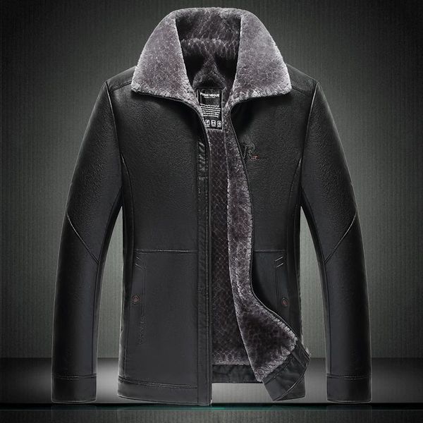 men's fur & faux jacket men eu winter sheepskin coat for zipper turn-down collar thick fleece natural leather coats 1906, Black
men's fur & faux jacket men eu winter sheepskin coat for zipper turn-down collar thick fleece natural leather coats 1906, Black