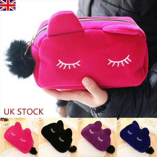 meihuida cartoon cat black cosmetic bag makeup case box with zipper school stationery velour pouch purse travel up
meihuida cartoon cat black cosmetic bag makeup case box with zipper school stationery velour pouch purse travel up