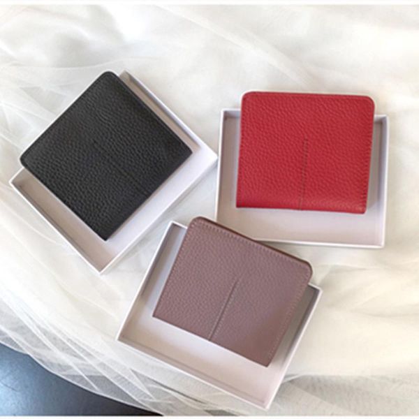 women genuine leather purses female cowhide wallets lady pocket card holder mini money bag portable clutch, Red;black
women genuine leather purses female cowhide wallets lady pocket card holder mini money bag portable clutch, Red;black