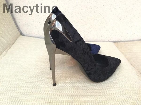 summer shoes woman women's high heels suede stilettos carved metal heel party dress, Black
summer shoes woman women's high heels suede stilettos carved metal heel party dress, Black